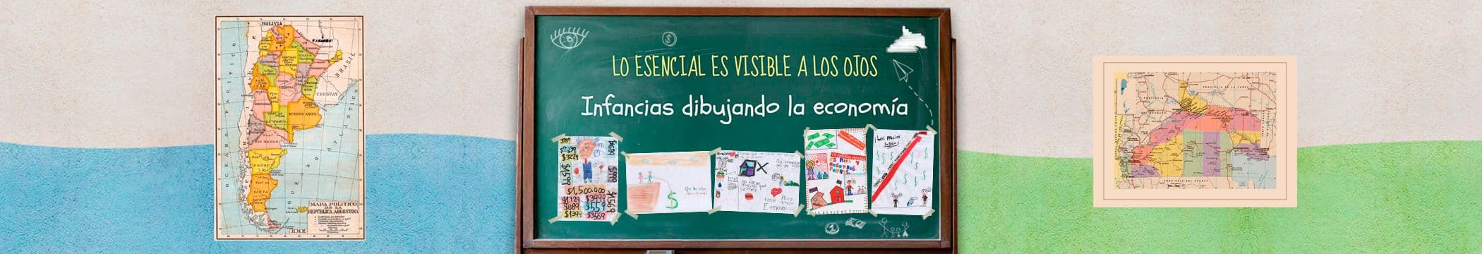 Libro que presenta dibujos y pinturas sobre economía